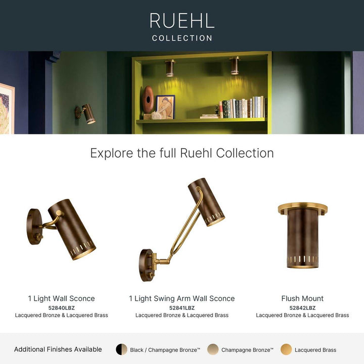 Kichler Canada - 52841LBZ - LED Wall Sconce - Ruehl - Lacquered Bronze