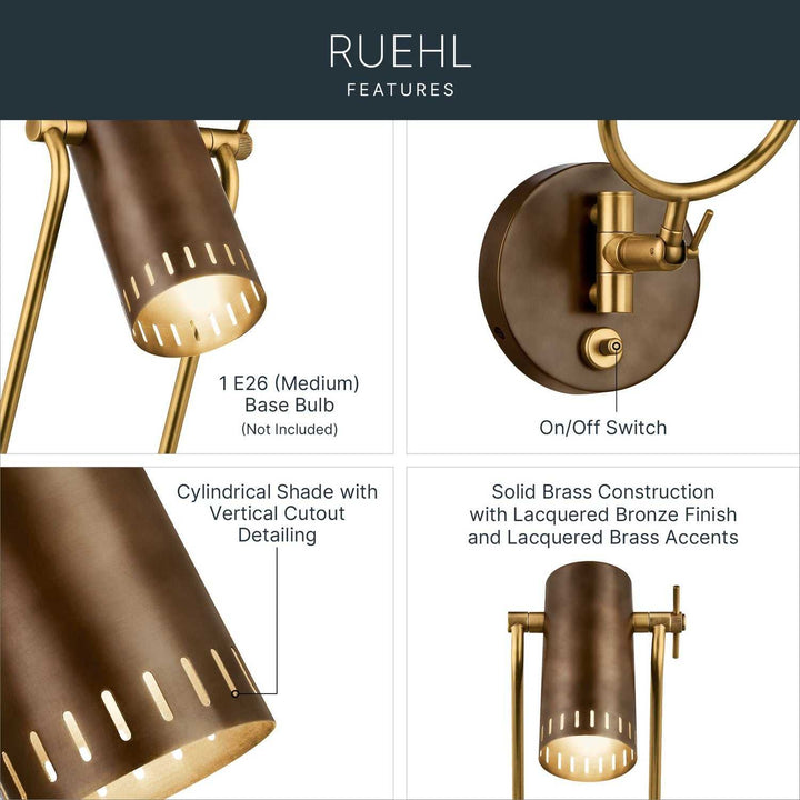Kichler Canada - 52841LBZ - LED Wall Sconce - Ruehl - Lacquered Bronze