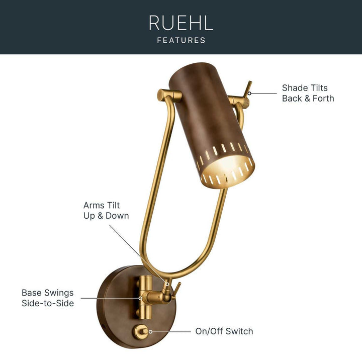 Kichler Canada - 52841LBZ - LED Wall Sconce - Ruehl - Lacquered Bronze