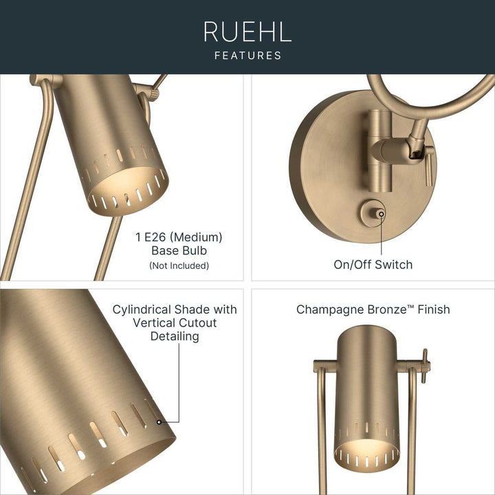 Kichler Canada - 52841CPZ - LED Wall Sconce - Ruehl - Champagne Bronze