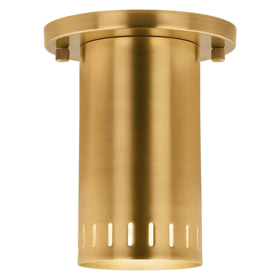 Ruehl LED Flush Mount in Lacquered Brass Kichler Canada