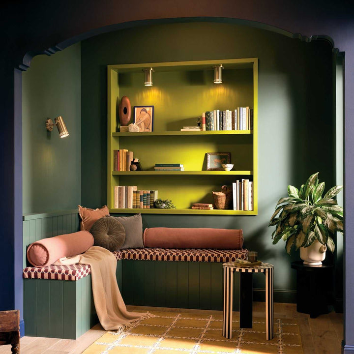 Ruehl LED Flush Mount in Lacquered Brass Kichler Canada