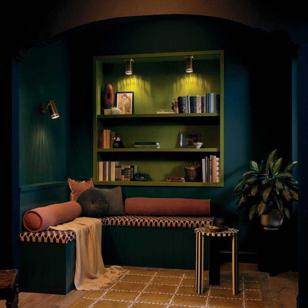 Ruehl LED Flush Mount in Lacquered Bronze Kichler Canada