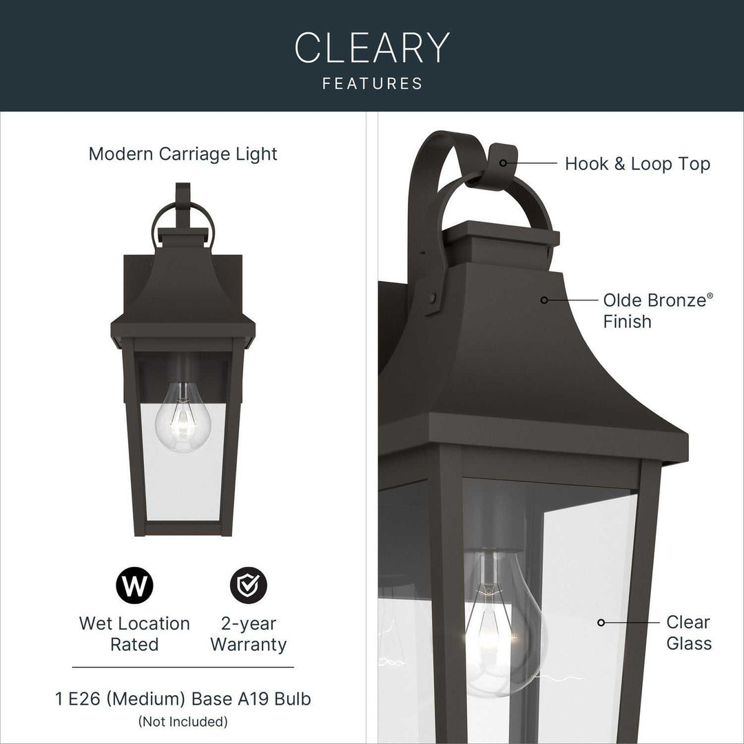 Kichler Canada - 59193OZ - One Light Outdoor Wall Mount - Cleary - Olde Bronze