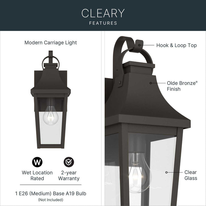 Kichler Canada - 59193OZ - One Light Outdoor Wall Mount - Cleary - Olde Bronze
