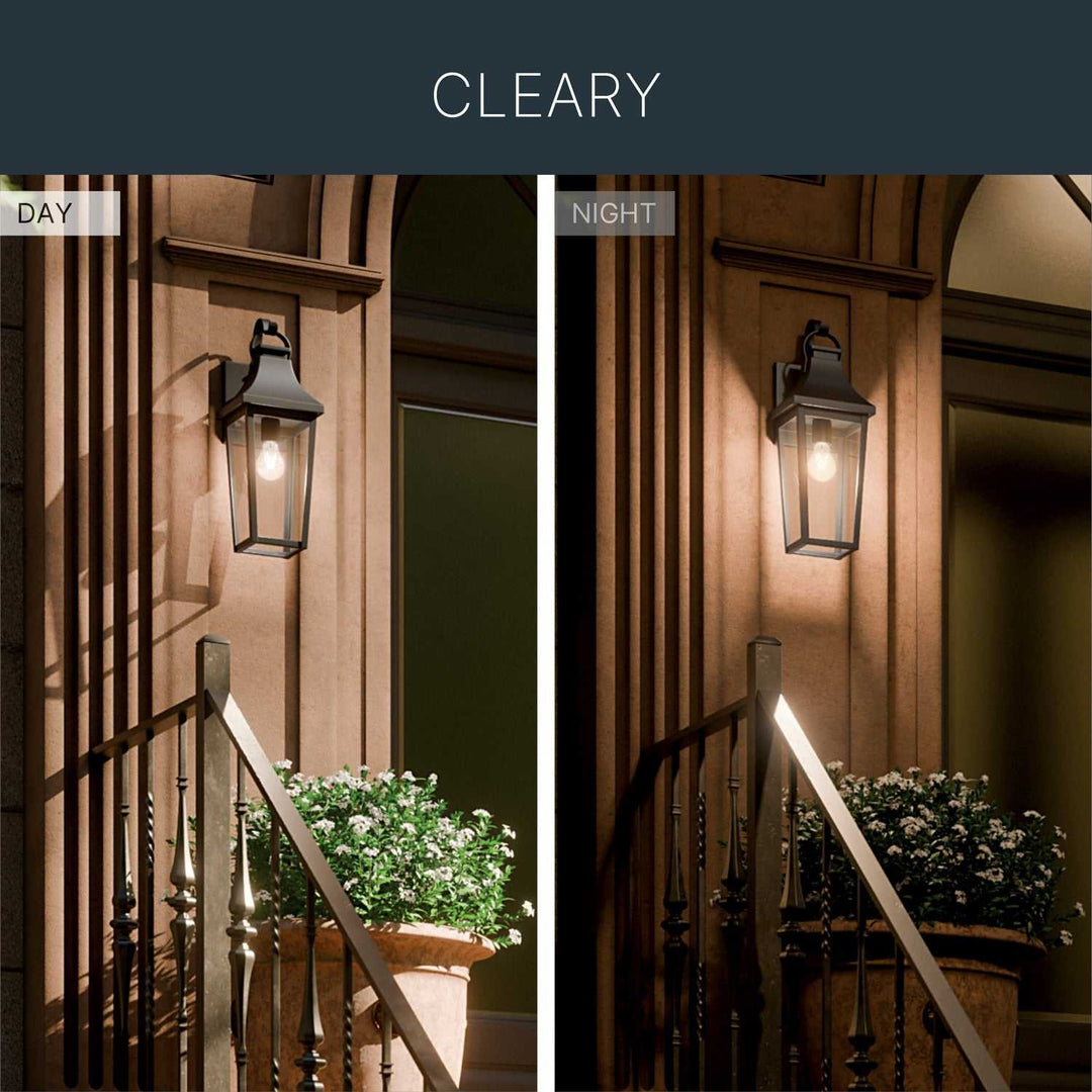 Kichler Canada - 59194BKT - One Light Outdoor Wall Mount - Cleary - Textured Black