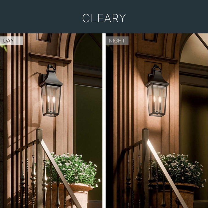 Kichler Canada - 59195BKT - Two Light Outdoor Wall Mount - Cleary - Textured Black
