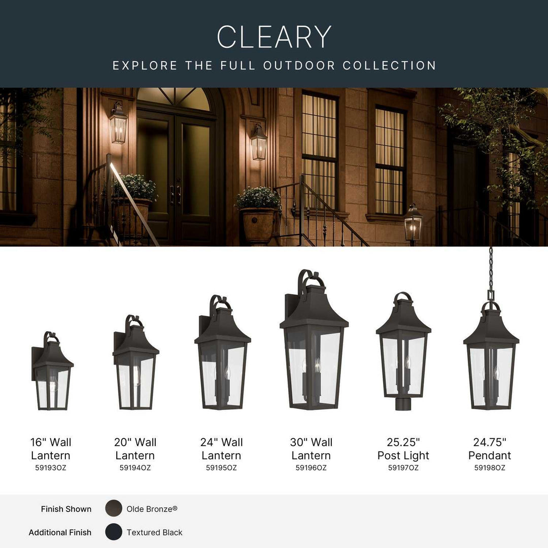 Cleary Two Light Outdoor Wall Mount in Olde Bronze Kichler Canada