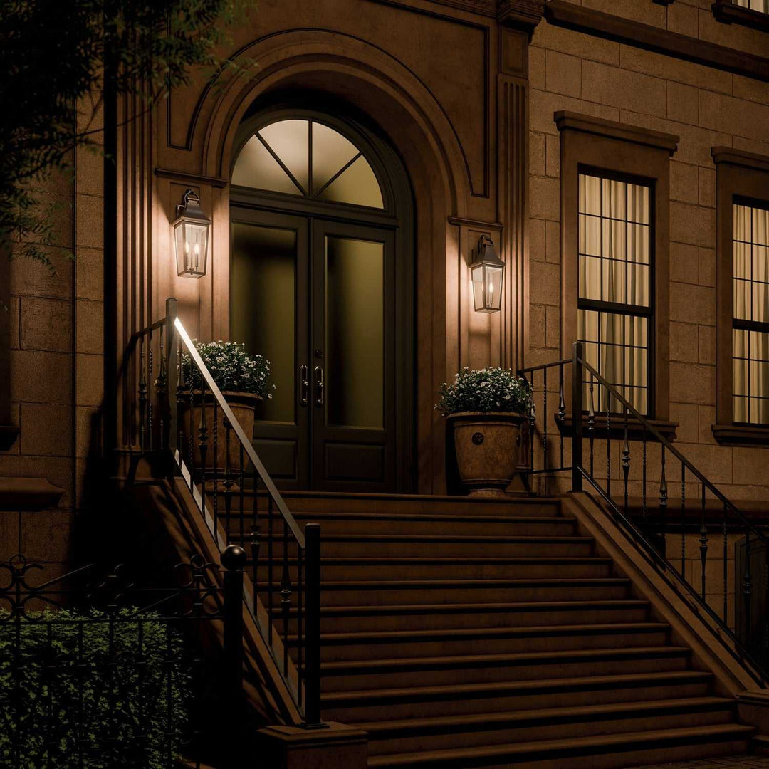 Cleary Two Light Outdoor Wall Mount in Olde Bronze Kichler Canada