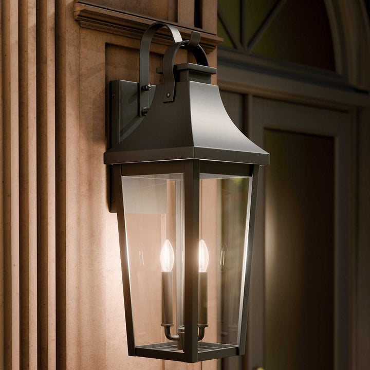 Kichler Canada - 59196BKT - Three Light Outdoor Wall Mount - Cleary - Textured Black