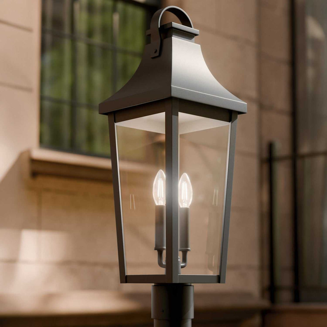 Kichler Canada - 59197BKT - Two Light Outdoor Post Lantern - Cleary - Textured Black