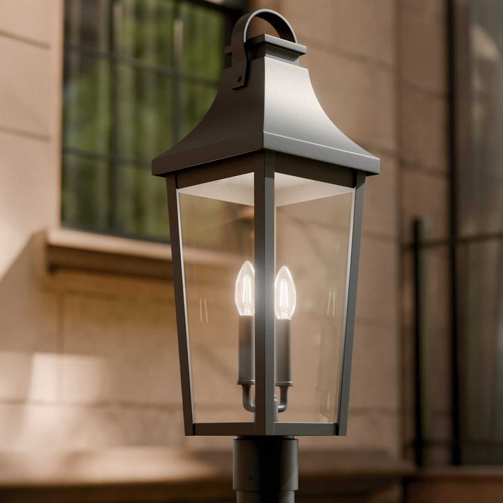 Kichler Canada - 59197BKT - Two Light Outdoor Post Lantern - Cleary - Textured Black
