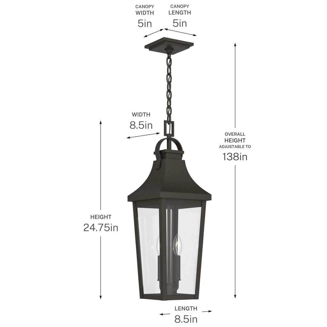 Kichler Canada - 59198OZ - Two Light Outdoor Pendant - Cleary - Olde Bronze