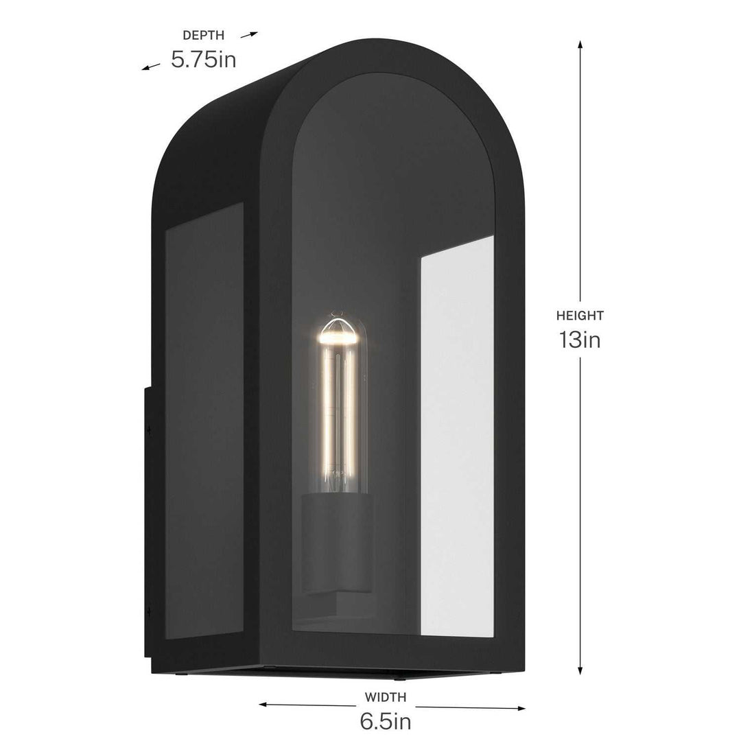 Kichler Canada - 59200BKT - One Light Outdoor Wall Mount - Marea - Textured Black