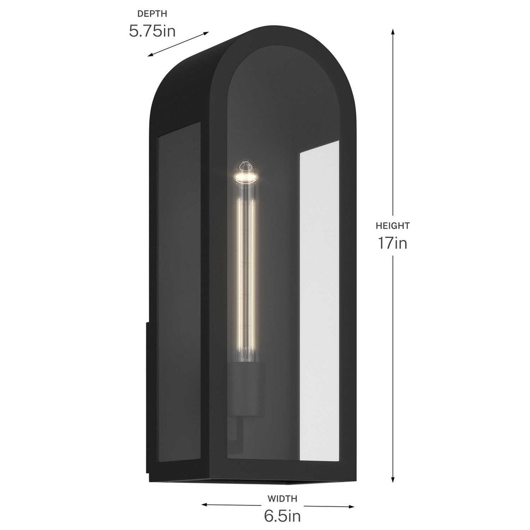 Kichler Canada - 59201BKT - One Light Outdoor Wall Mount - Marea - Textured Black