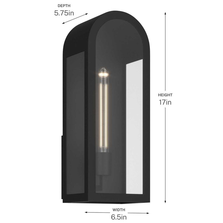 Kichler Canada - 59201BKT - One Light Outdoor Wall Mount - Marea - Textured Black