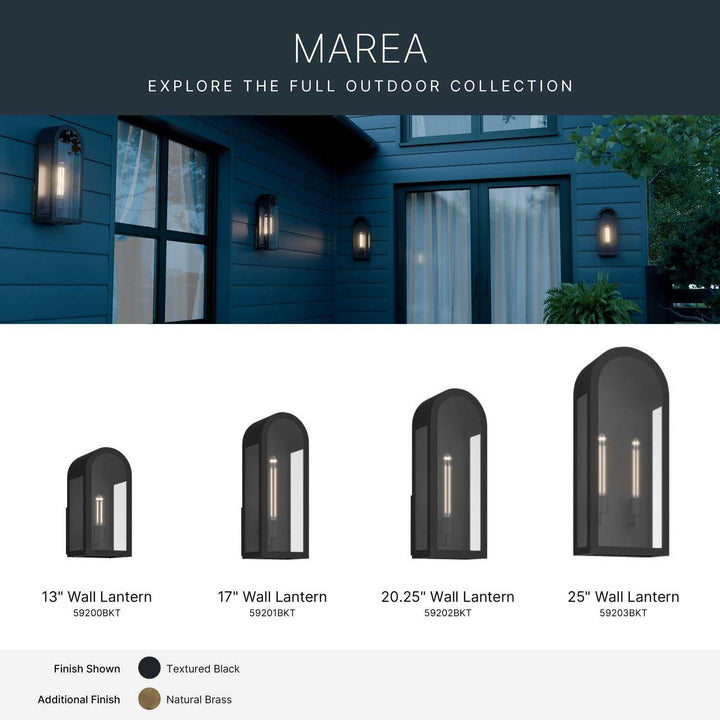 Kichler Canada - 59202BKT - One Light Outdoor Wall Mount - Marea - Textured Black