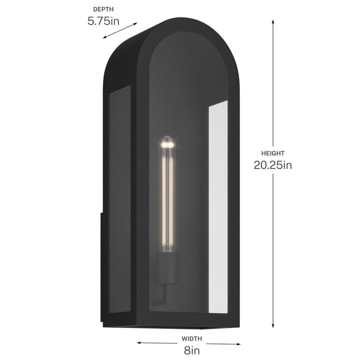 Kichler Canada - 59202BKT - One Light Outdoor Wall Mount - Marea - Textured Black