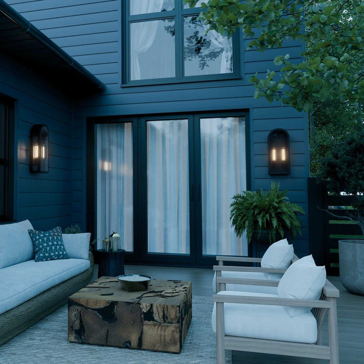 Kichler Canada - 59203BKT - Two Light Outdoor Wall Mount - Marea - Textured Black
