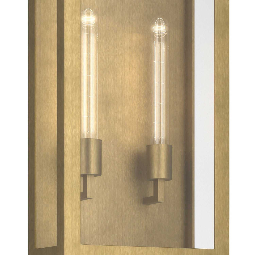 Marea Two Light Outdoor Wall Mount in Natural Brass Kichler Canada