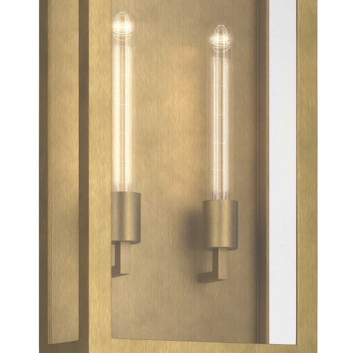 Marea Two Light Outdoor Wall Mount in Natural Brass Kichler Canada