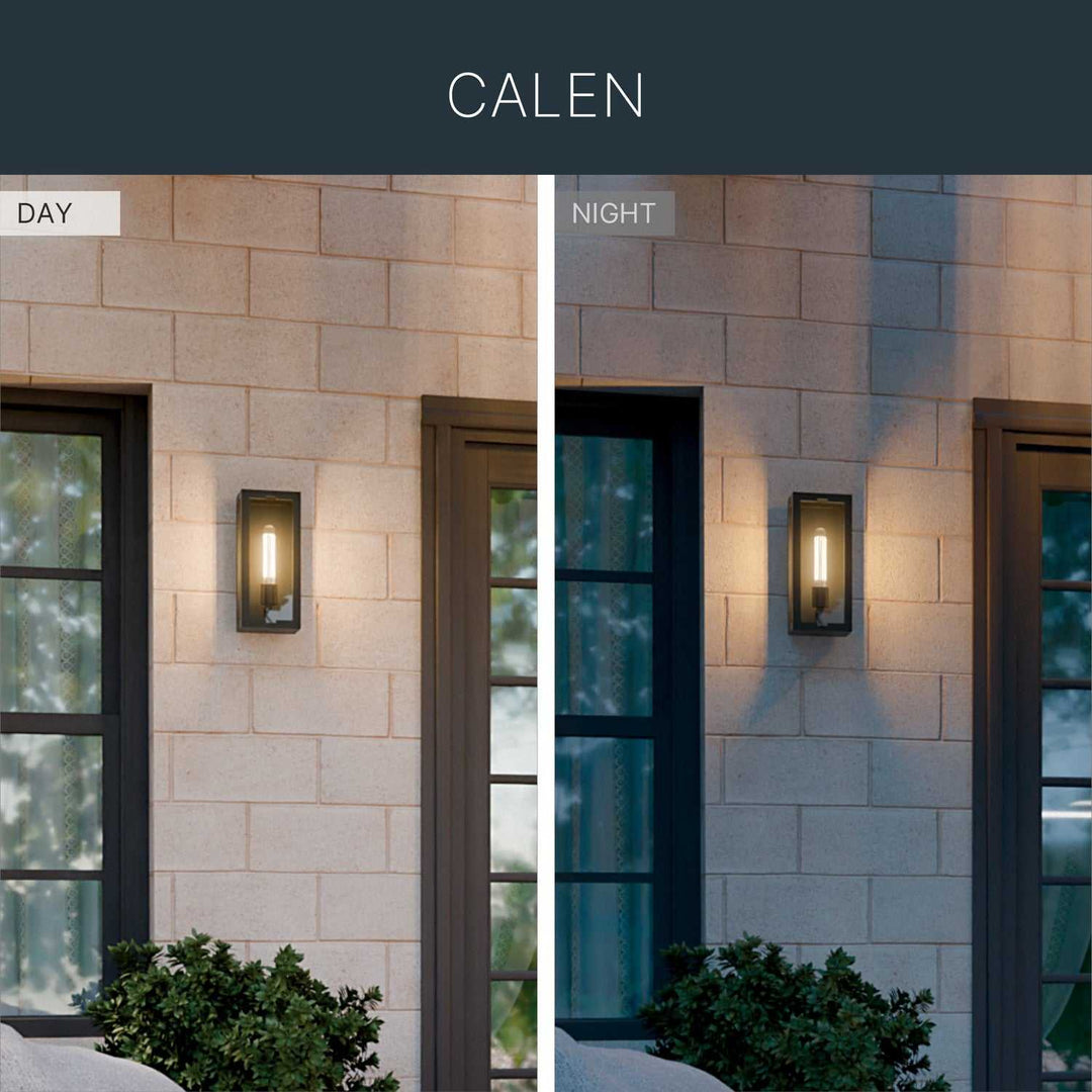 Kichler Canada - 59208BKT - One Light Outdoor Wall Mount - Calen - Textured Black