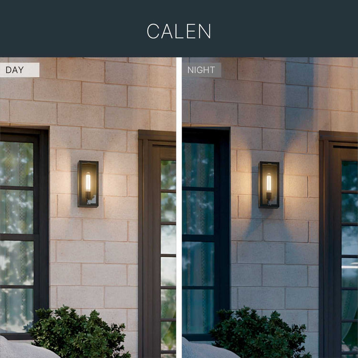 Kichler Canada - 59208BKT - One Light Outdoor Wall Mount - Calen - Textured Black