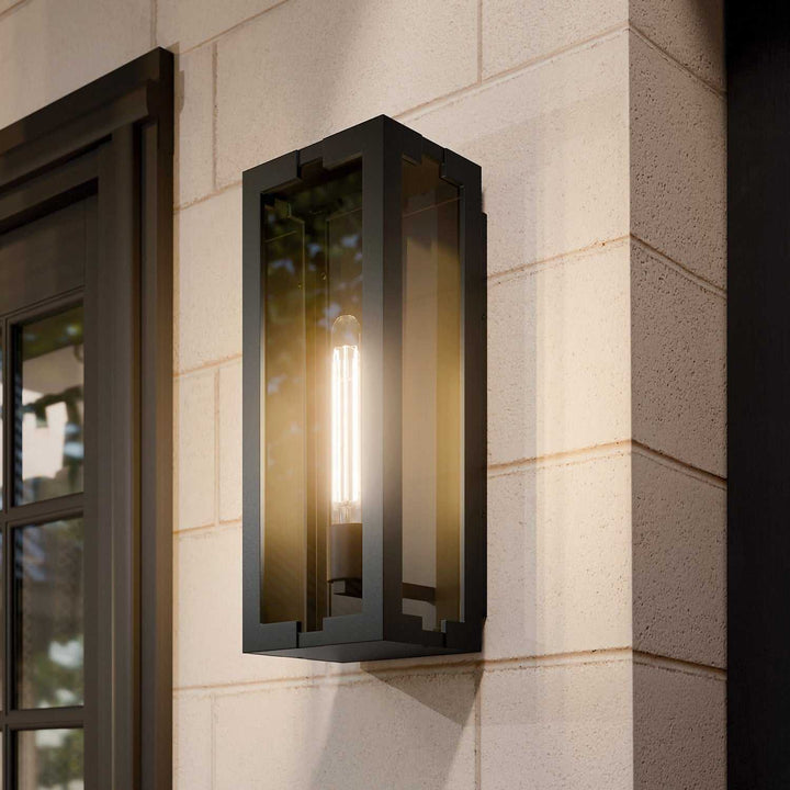 Kichler Canada - 59208BKT - One Light Outdoor Wall Mount - Calen - Textured Black