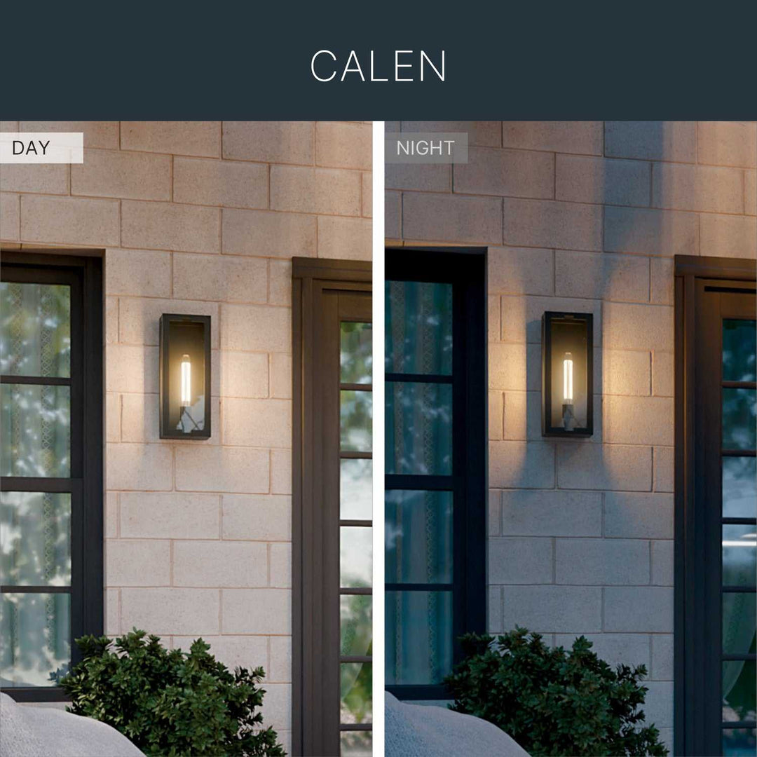 Kichler Canada - 59209BKT - One Light Outdoor Wall Mount - Calen - Textured Black