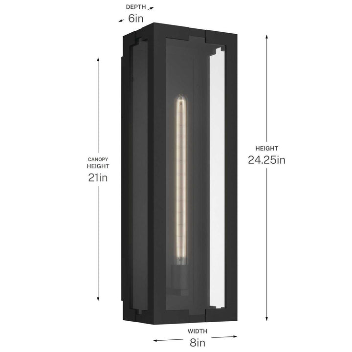 Kichler Canada - 59210BKT - One Light Outdoor Wall Mount - Calen - Textured Black