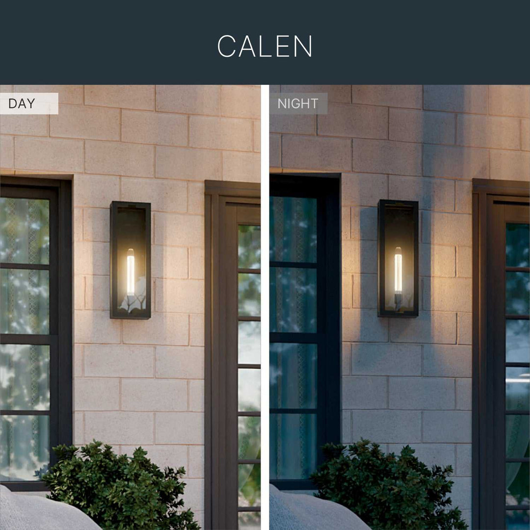Kichler Canada - 59210BKT - One Light Outdoor Wall Mount - Calen - Textured Black