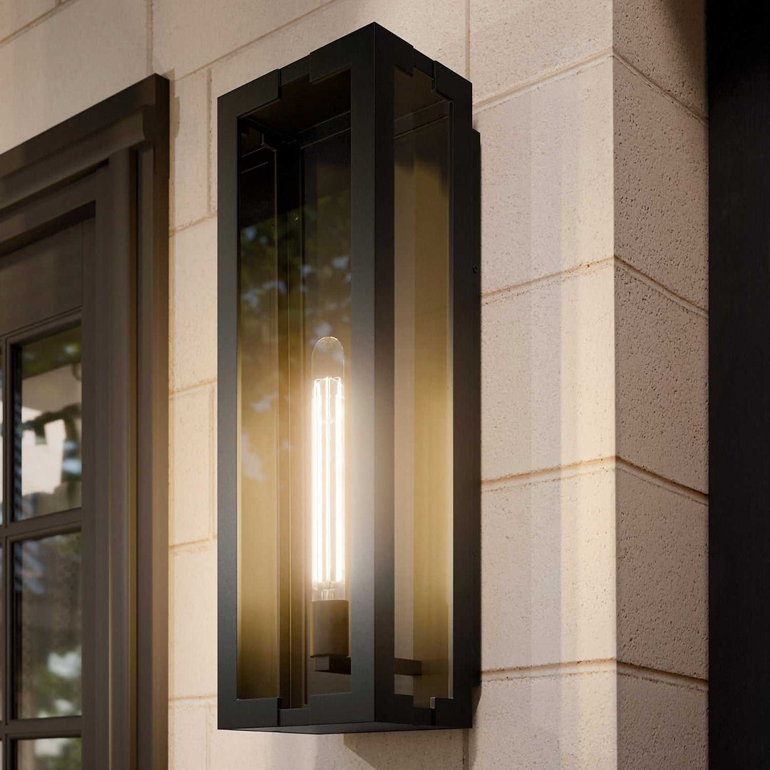 Kichler Canada - 59210BKT - One Light Outdoor Wall Mount - Calen - Textured Black