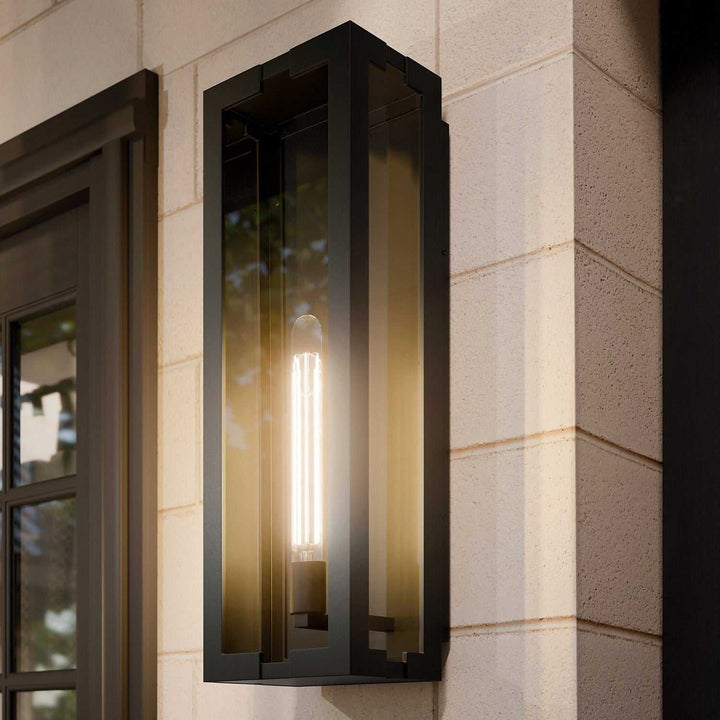 Kichler Canada - 59210BKT - One Light Outdoor Wall Mount - Calen - Textured Black