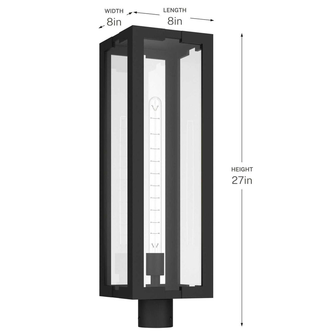 Kichler Canada - 59211BKT - One Light Outdoor Post Lantern - Calen - Textured Black