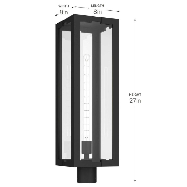 Kichler Canada - 59211BKT - One Light Outdoor Post Lantern - Calen - Textured Black