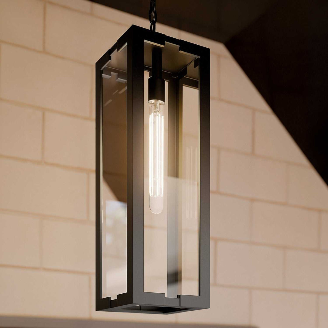 Kichler Canada - 59212BKT - One Light Outdoor Pendant - Calen - Textured Black
