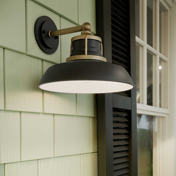Kichler Canada - 59205NBR - One Light Outdoor Wall Mount - Fielding - Natural Brass