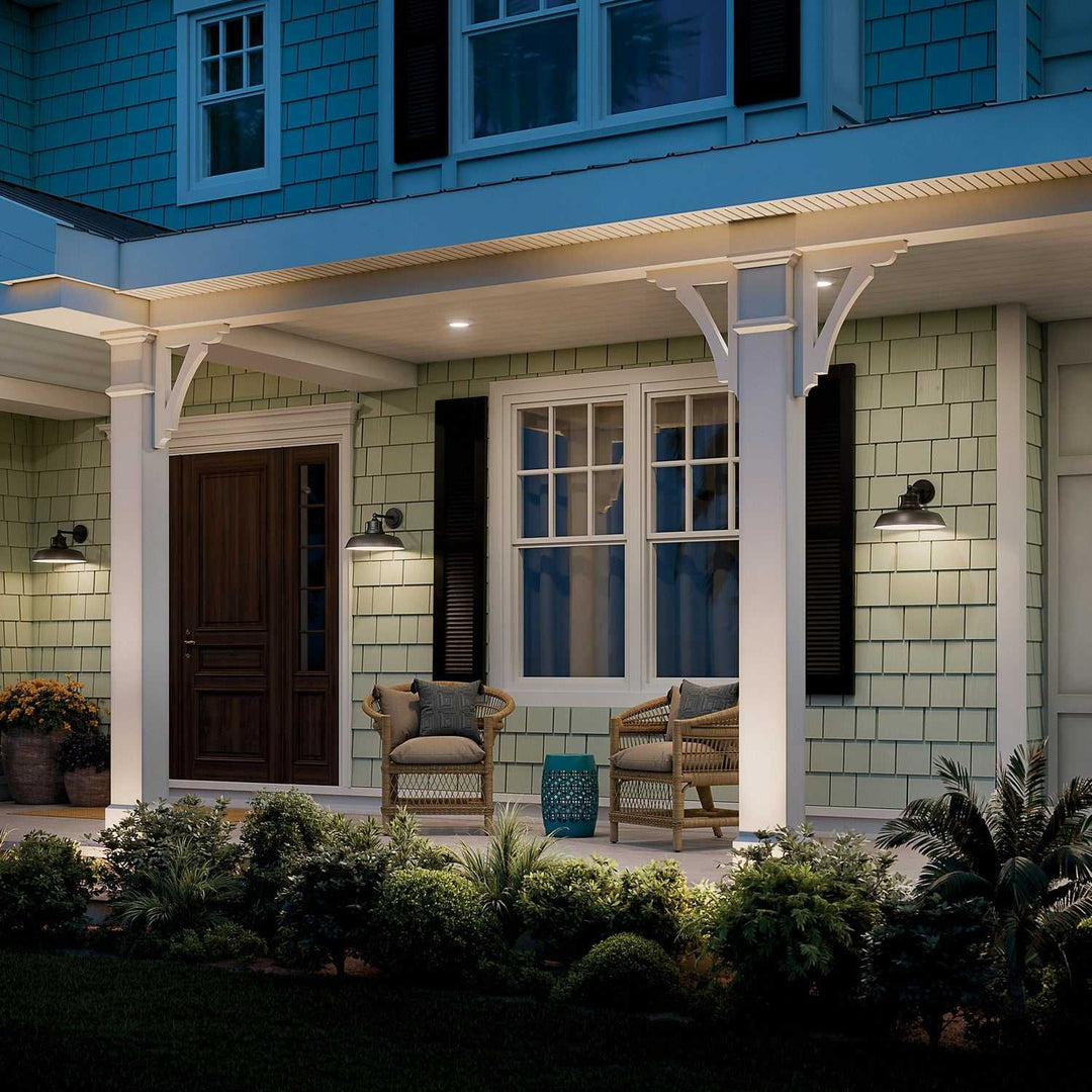 Kichler Canada - 59206BKT - One Light Outdoor Wall Mount - Fielding - Textured Black