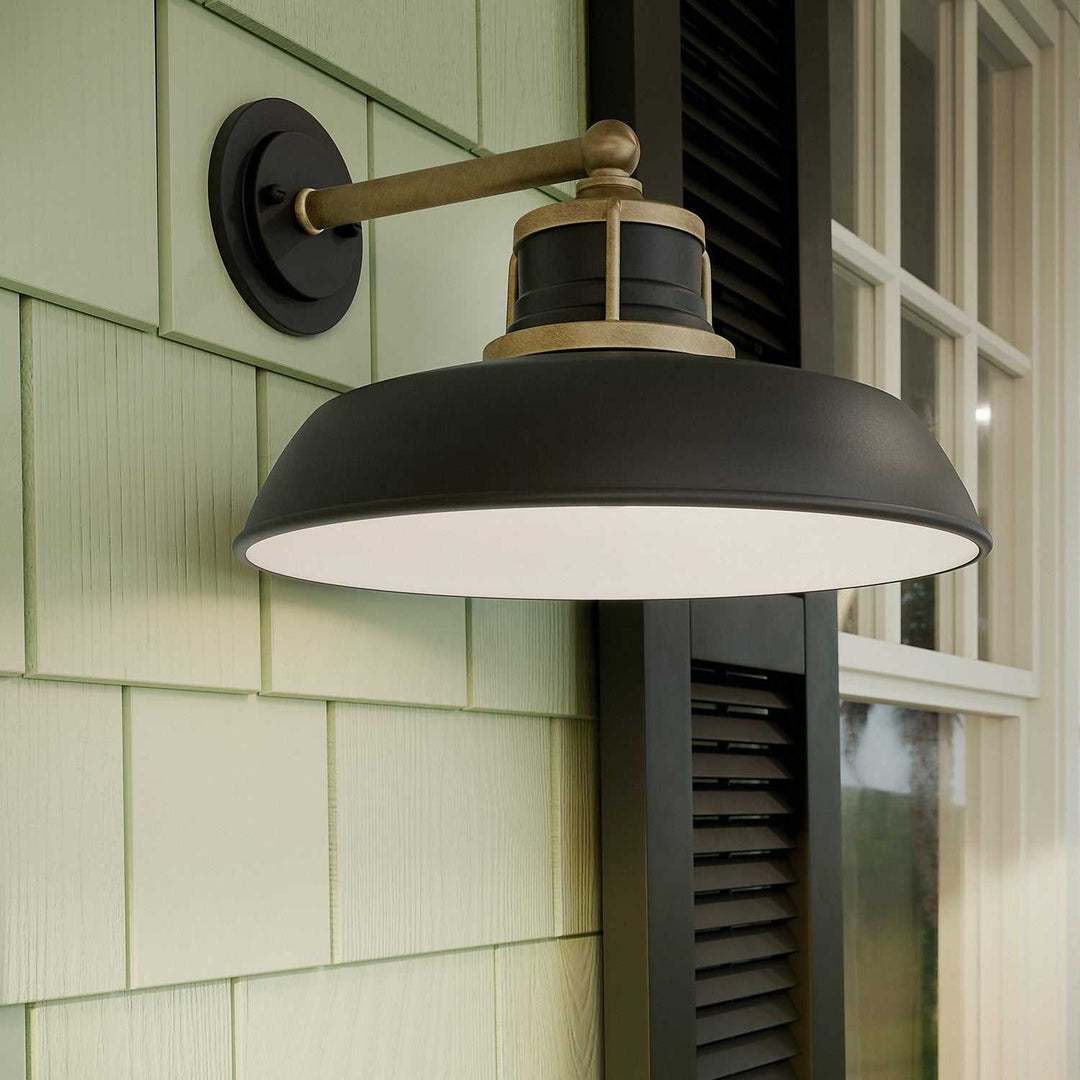 Kichler Canada - 59206NBR - One Light Outdoor Wall Mount - Fielding - Natural Brass