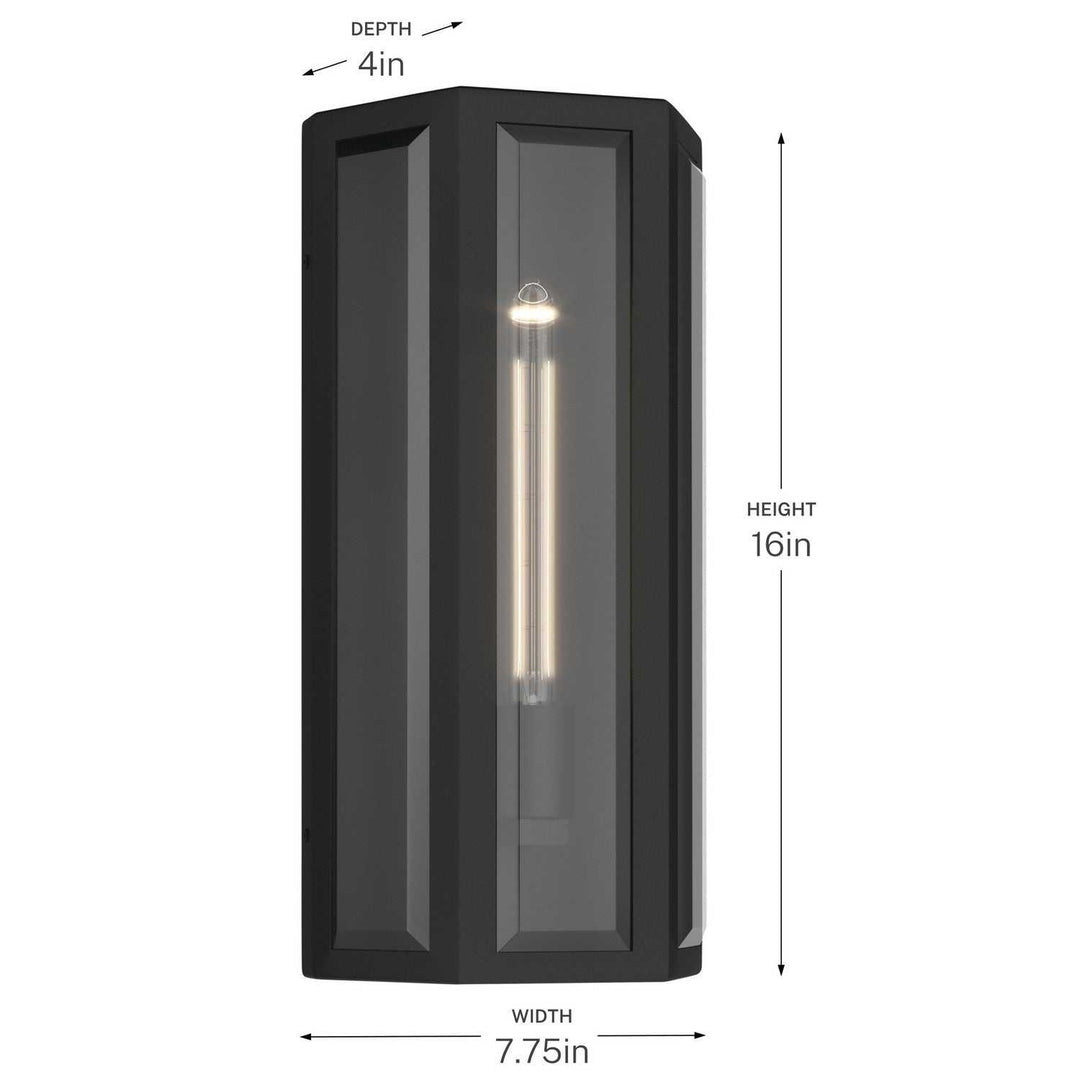 Kichler Canada - 59214BKT - One Light Outdoor Wall Mount - Berens - Textured Black