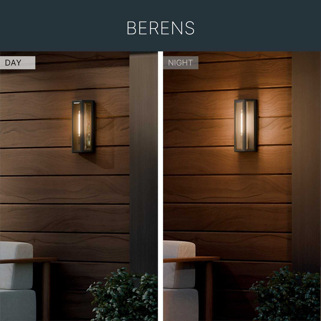 Kichler Canada - 59214BKT - One Light Outdoor Wall Mount - Berens - Textured Black