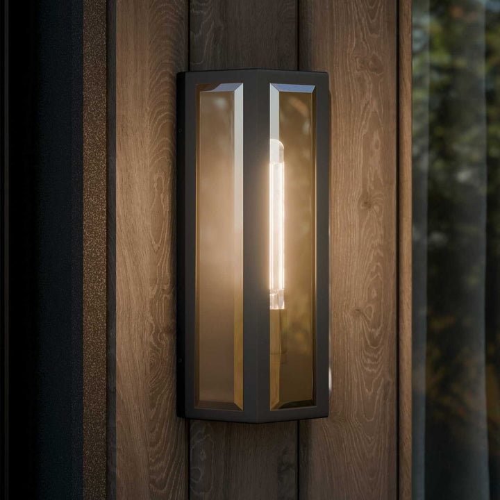 Kichler Canada - 59214BKT - One Light Outdoor Wall Mount - Berens - Textured Black
