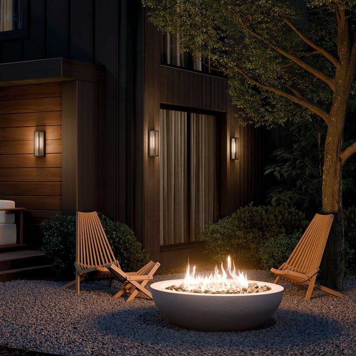 Kichler Canada - 59214BKT - One Light Outdoor Wall Mount - Berens - Textured Black