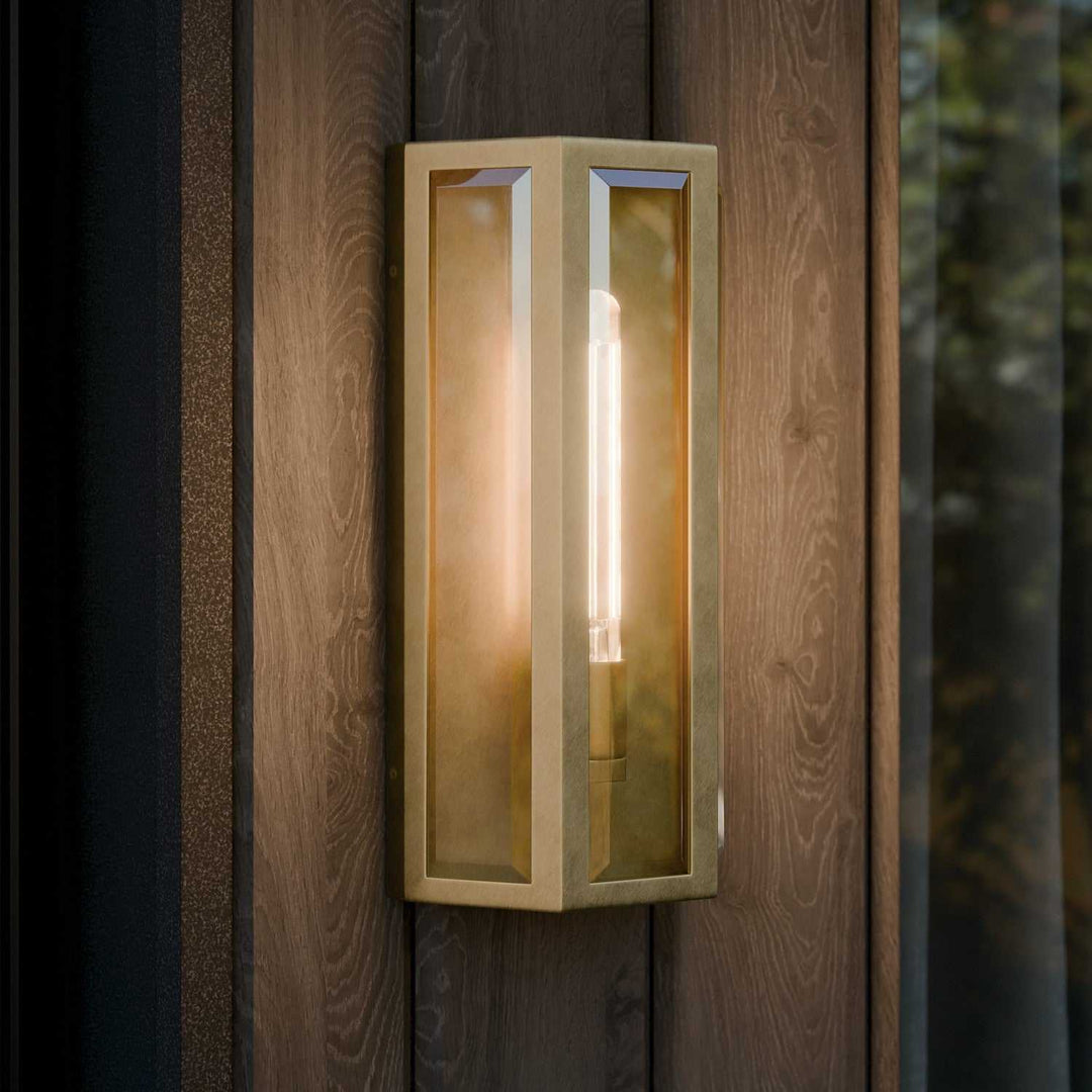 Kichler Canada - 59214NBR - One Light Outdoor Wall Mount - Berens - Natural Brass