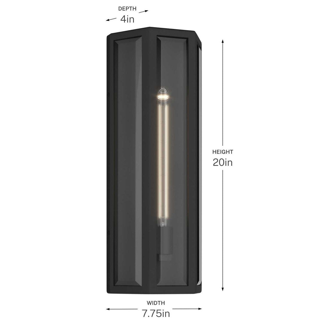 Kichler Canada - 59215BKT - One Light Outdoor Wall Mount - Berens - Textured Black