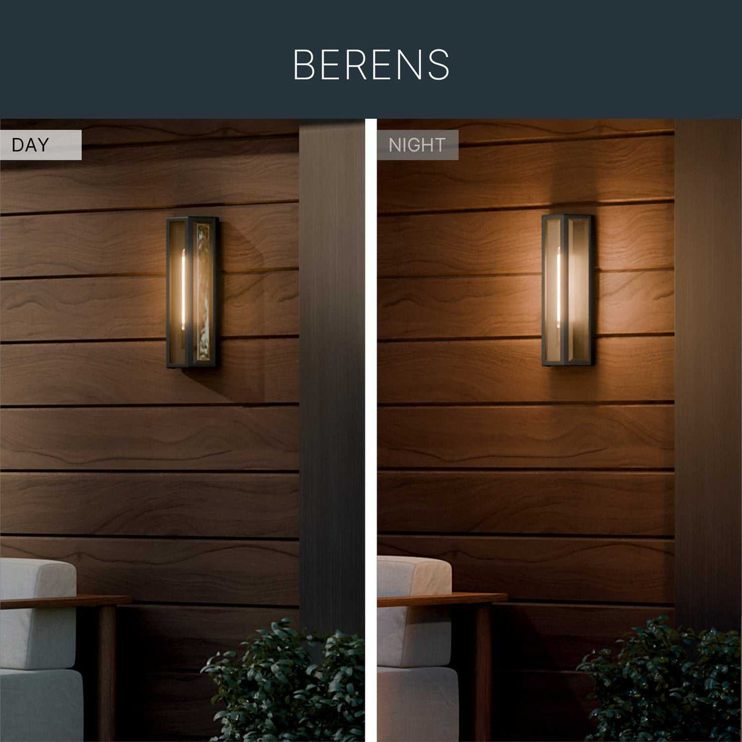 Kichler Canada - 59215BKT - One Light Outdoor Wall Mount - Berens - Textured Black