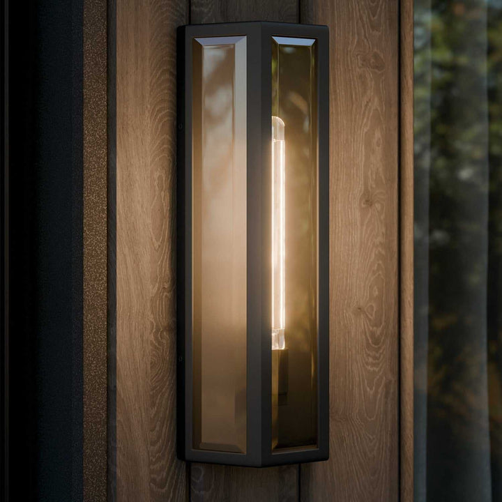 Kichler Canada - 59215BKT - One Light Outdoor Wall Mount - Berens - Textured Black