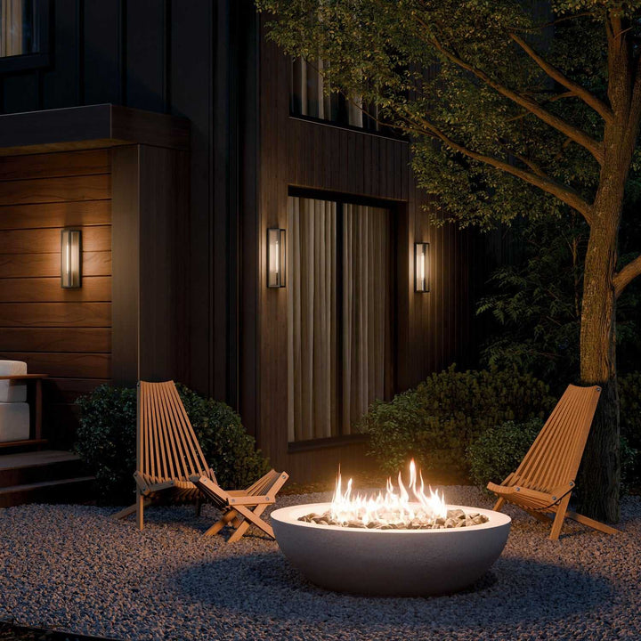 Kichler Canada - 59215BKT - One Light Outdoor Wall Mount - Berens - Textured Black