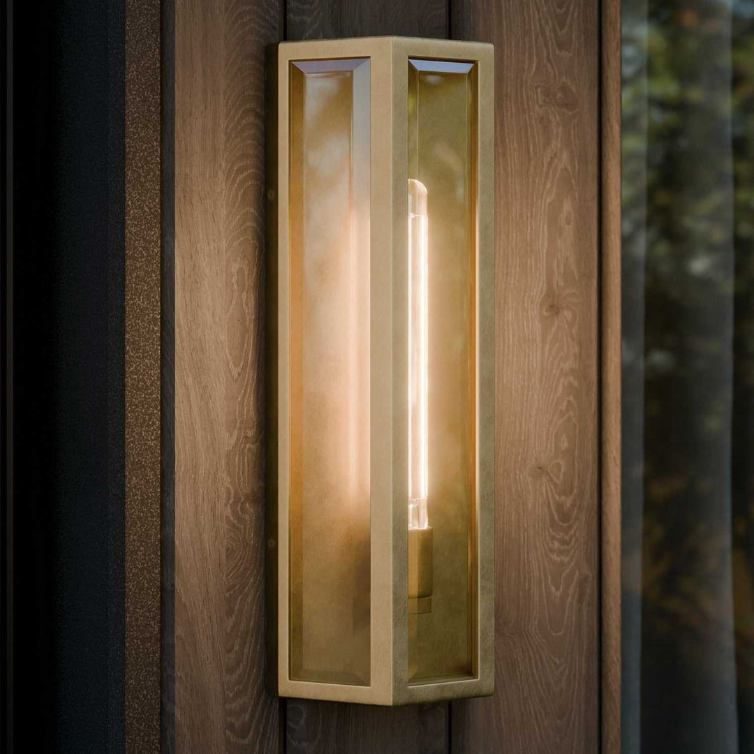 Kichler Canada - 59215NBR - One Light Outdoor Wall Mount - Berens - Natural Brass