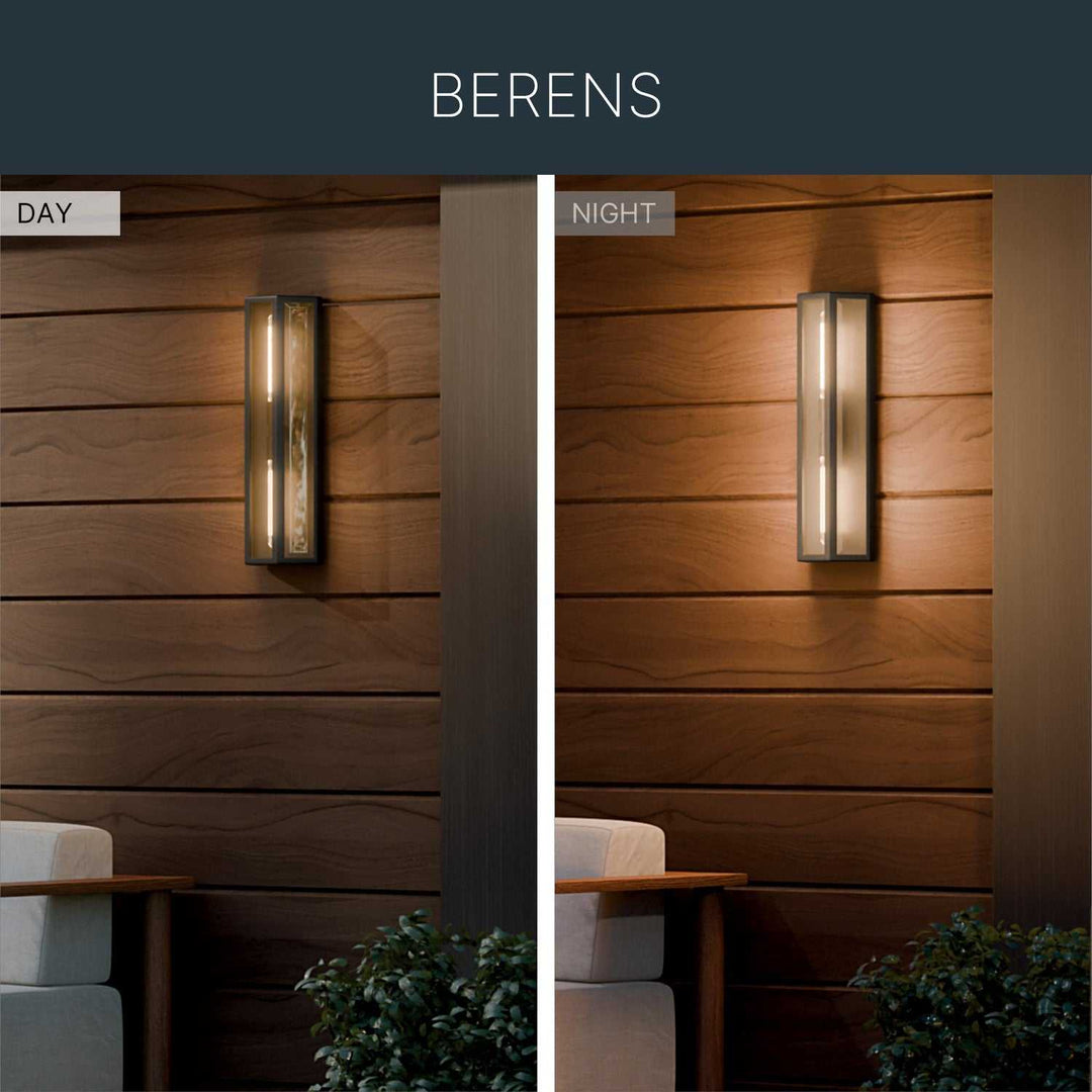 Kichler Canada - 59216BKT - Two Light Outdoor Wall Mount - Berens - Textured Black